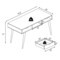 Costway Computer Desk Writing Table w/ Drawers Laptop PC Workstation Home Oak\Walnut